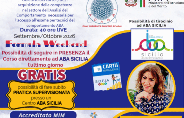 CORSO TdC (TECNICO del COMPORTAMENTO)