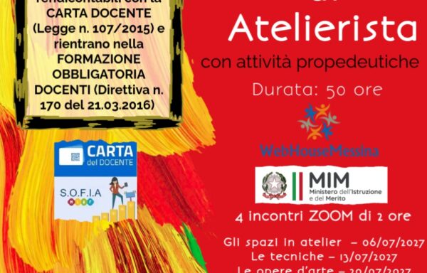 Corso di Atelierista 12a EDIZIONE