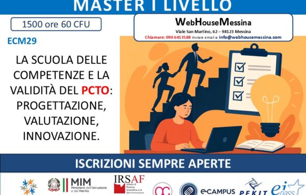 ECM29 – LA SCUOLA DELLE COMPETENZE E LA VALIDITÀ DEL PCTO: PROGETTAZIONE, VALUTAZIONE, INNOVAZIONE